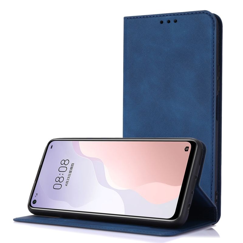 Funda compatible con IPHONE 7 / 8 / SE 2020 * Flip cover billetera * Tapa soporte azul y negro