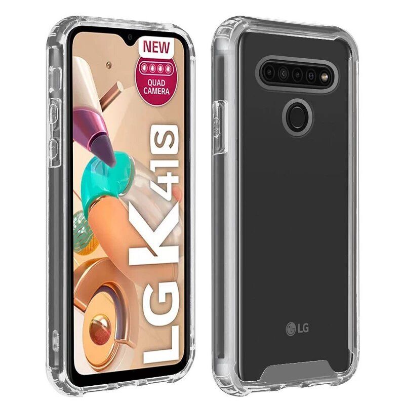 Funda compatible con LG K41S / K51S Silicona transparente Premium reforzada