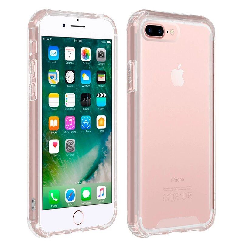 Funda compatible con IPHONE 7 PLUS / 8 PLUS Silicona transparente Premium reforzada