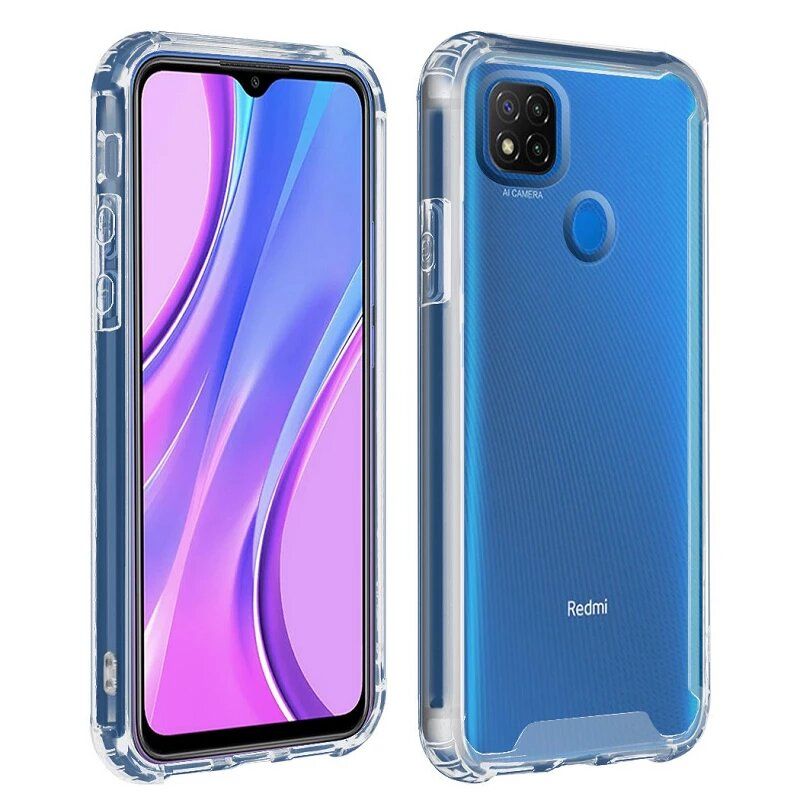 Funda compatible con XIAOMI REDMI 9C / REDMI 10A / POCO C40 Silicona transparente Premium reforzada