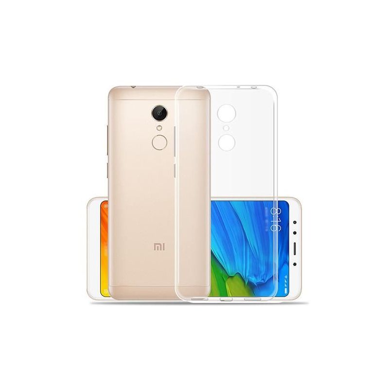 Funda compatible XIAOMI REDMI 5 Silicona transparente flexible