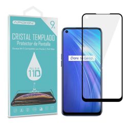 Protector de pantalla compatible con OPPO A5 2020 / A9 2020 * Cristal templado borde negro * Dureza 9H