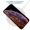 Cargador inalámbrico QI Dock * Base de carga rápida magnética 15W * Móviles iOS y Android * BLANCO