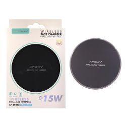Cargador inalámbrico QI Dock * Base de carga rápida magnética 15W * Móviles iOS y Android * BLANCO