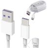 HUAWEI Cable USB 3.1 a Tipo C Original * HL1289 * Carga rápida 5A * 1m blanco * Sin blister * Compatible con SuperCharge