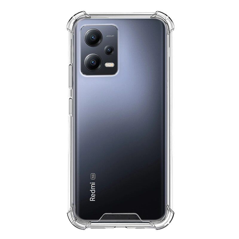 Funda compatible con XIAOMI REDMI NOTE 12 5G * Silicona transparente * Esquinas reforzadas y protección duradera