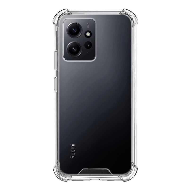 Funda compatible con XIAOMI REDMI NOTE 12 4G * Silicona transparente * Reforzada en esquinas * Diseño antichoque