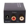Convertidor de audio digital a analógico * Salida 3.5mm y coaxial óptica * Para audio TV y home cinema