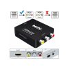 HDMI2AV Adaptador conversor ⋆ De HDMI 1.3/1.2/1.1 a AV RCA ⋆ Para TV, portátil, DVD, cámara ⋆ Blanco
