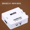 HDMI2AV Adaptador conversor ⋆ De HDMI 1.3/1.2/1.1 a AV RCA ⋆ Para TV, portátil, DVD, cámara ⋆ Blanco