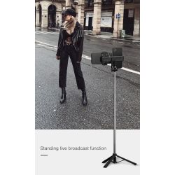 Palo selfie Bluetooth 80cm para dos moviles o tablet con trípode y control remoto Mando a distancia