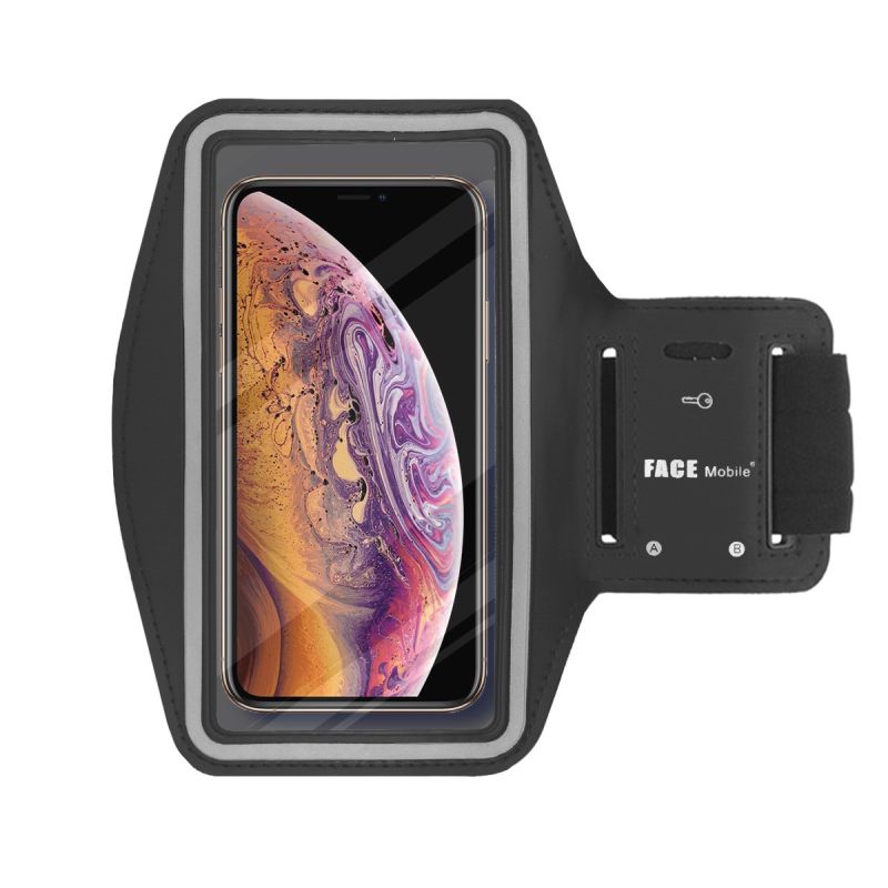 Brazalete deportivo neopreno * Funda universal para correr * Móvil hasta 13 x 8 cm * Color negro