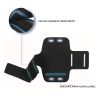 Brazalete deportivo neopreno * Funda universal para correr * Móvil hasta 13 x 8 cm * Color negro