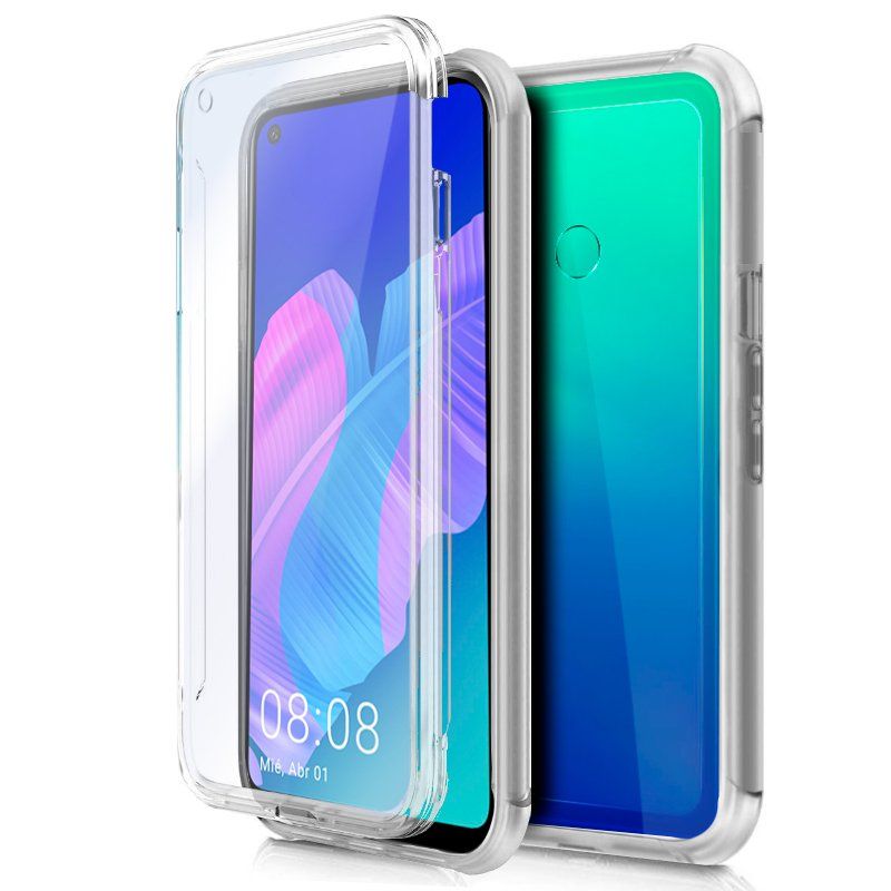 COOL Funda compatible con HUAWEI P40 LITE E * Silicona 3D doble 360º * Frontal y trasera clara