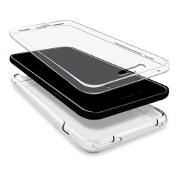 COOL Funda compatible con HUAWEI P40 LITE E * Silicona 3D doble 360º * Frontal y trasera clara