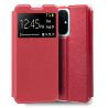 COOL Funda para XIAOMI REDMI 12C * Flip cover libro con tapa magnética y ventana * Color rojo
