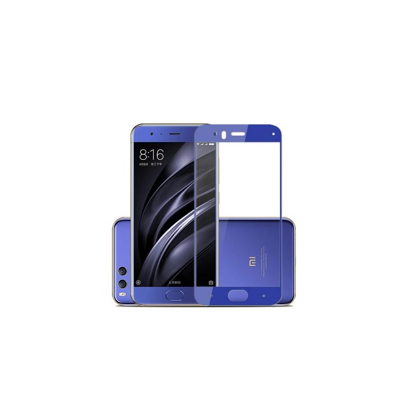 Cristal templado XIAOMI MI 6 Borde azul Protector de pantalla