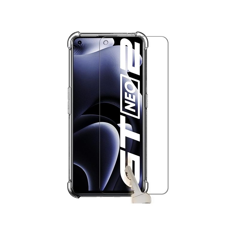 Protector de pantalla compatible con REALME GT NEO 3T / GT NEO 2 / GT 2 * Cristal templado plano dureza 9H