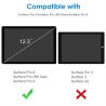 Protector de pantalla compatible con MICROSOFT SURFACE PRO 4 / 5 / 6 / 7 * Cristal templado dureza 9H