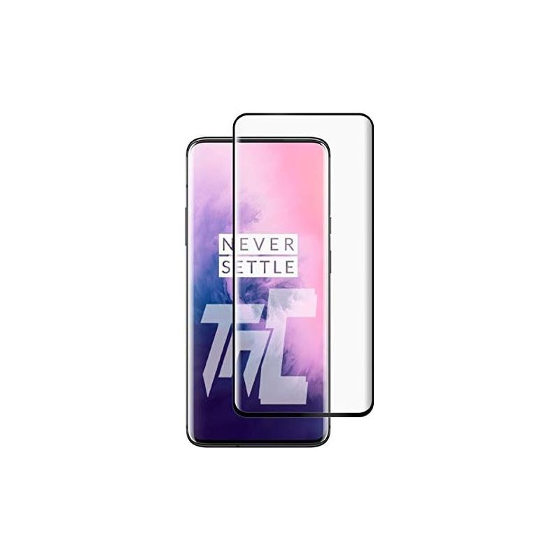Protector de pantalla compatible con ONEPLUS 7 PRO / 7T PRO * Cristal templado borde negro