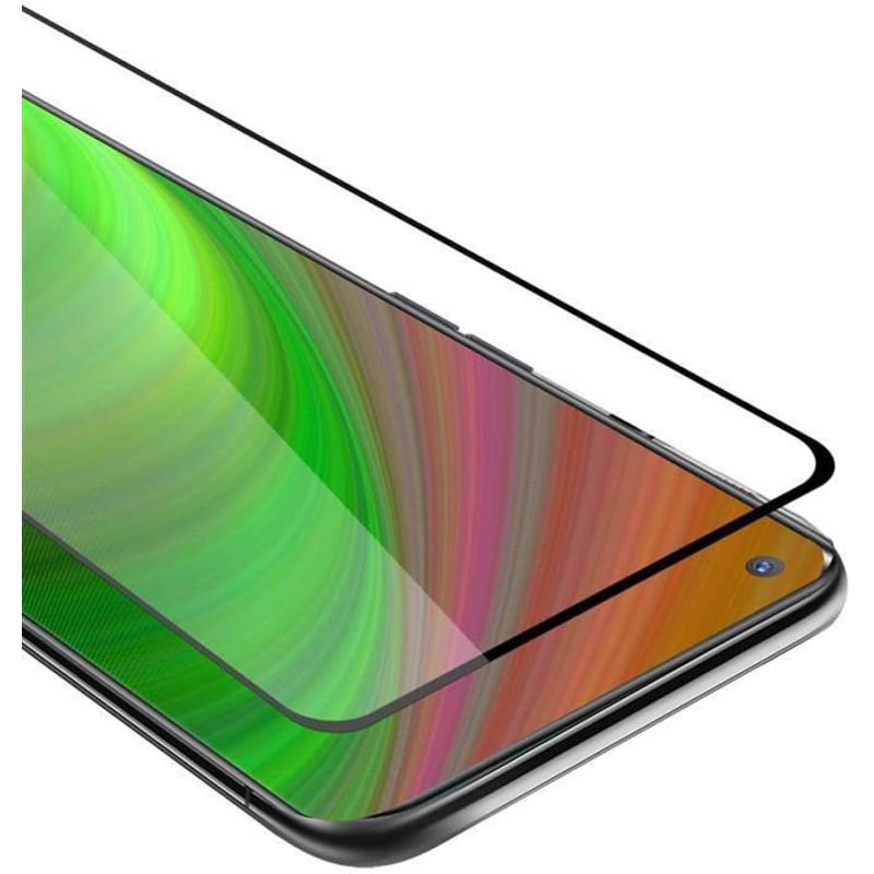 Protector de pantalla compatible con OPPO FIND X2 PRO * Cristal templado curvo borde negro