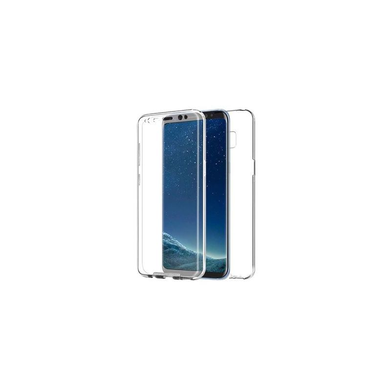 Funda compatible con IPHONE 5 / 5S / SE 2016 * Frontal silicona y trasera policarbonato * Doble 360º transparente